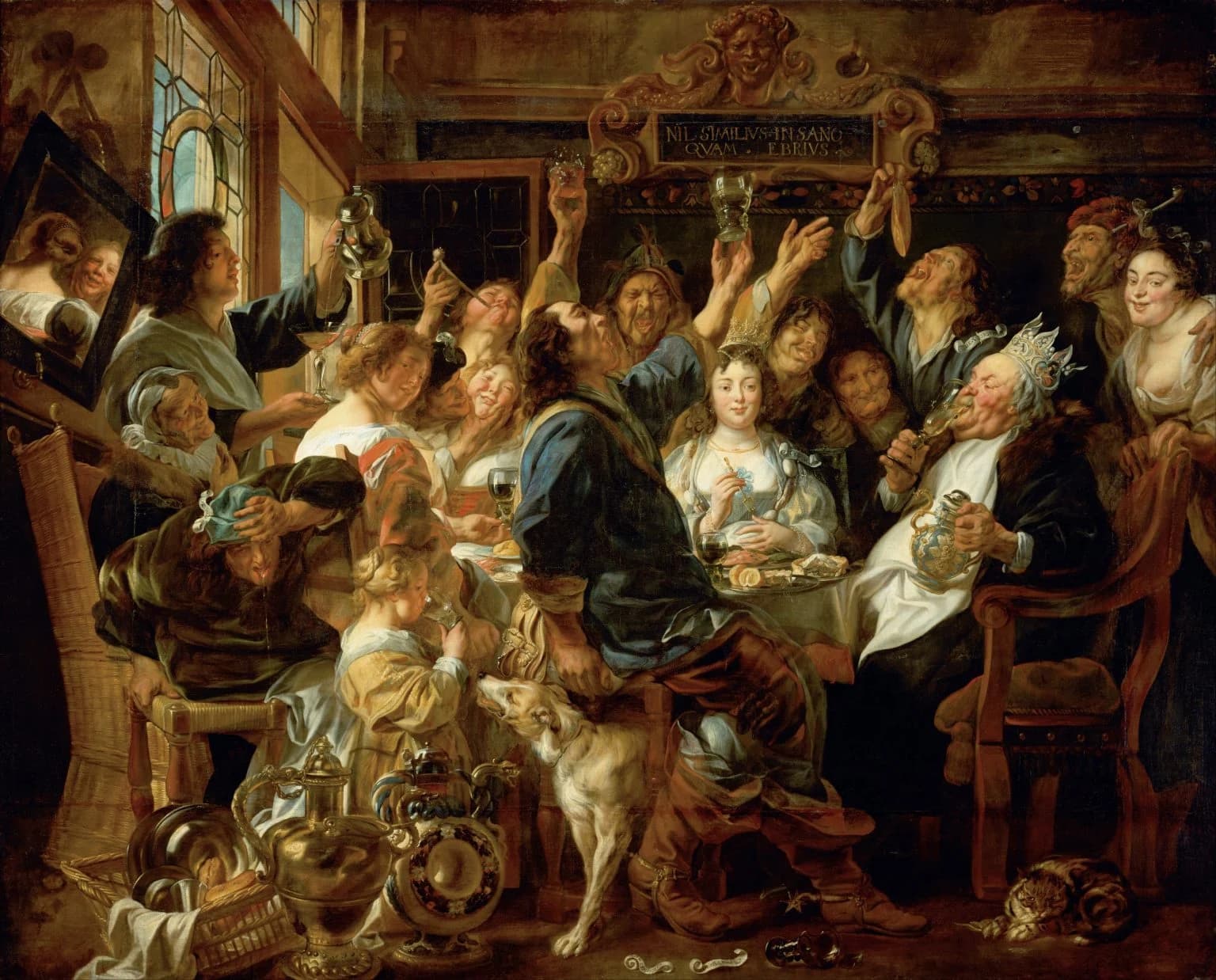Jacob Jordaens, The King Drinks (The Bean King)